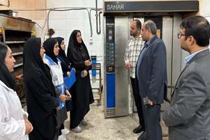 پایش میدانی تولید نان کامل در شهرستان مهر، همزمان با پویش ملی « نان و سلامت»